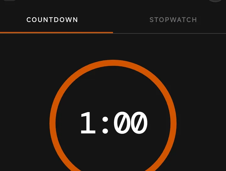 Flawless rest timer inside a workout