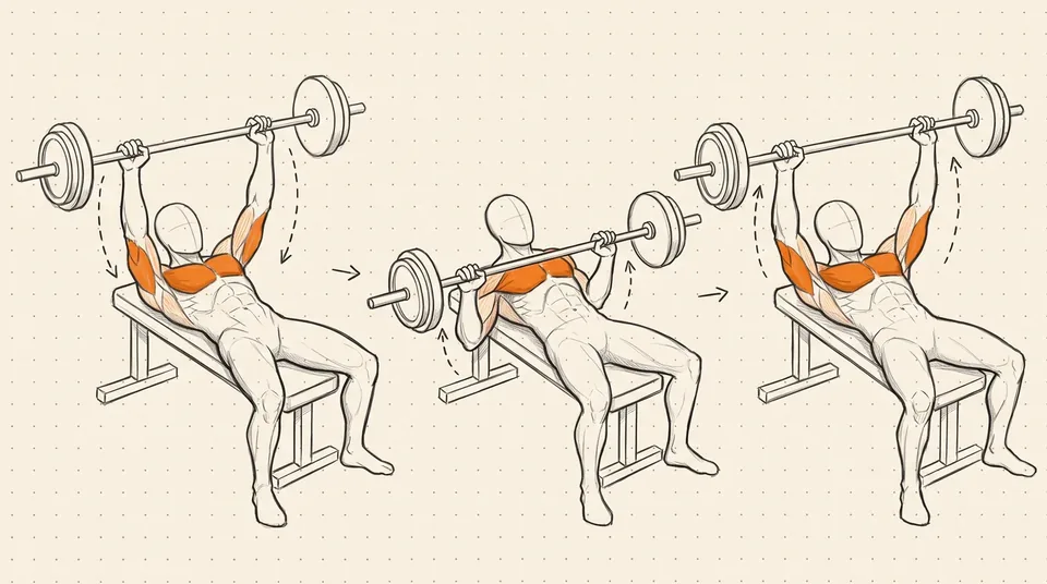 Illustration of Barbell Bench Press