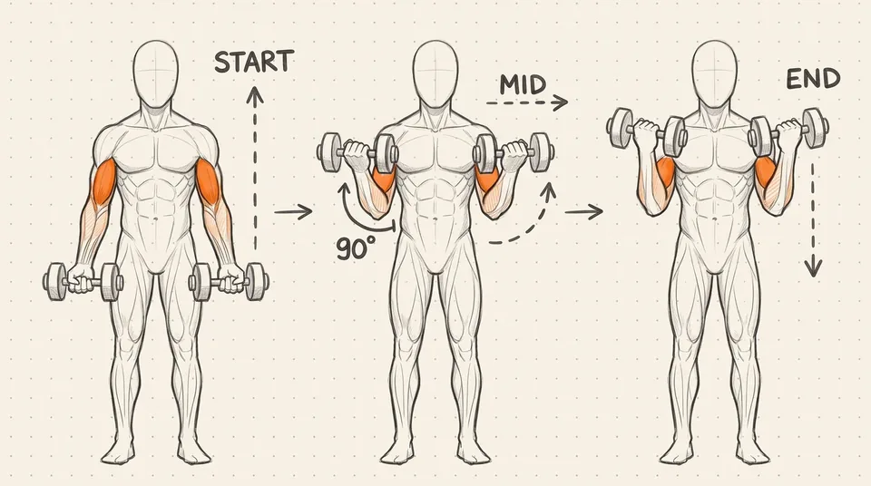 Illustration of Dumbbell Curl