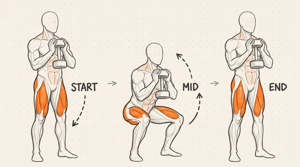 Illustration of Goblet Squat