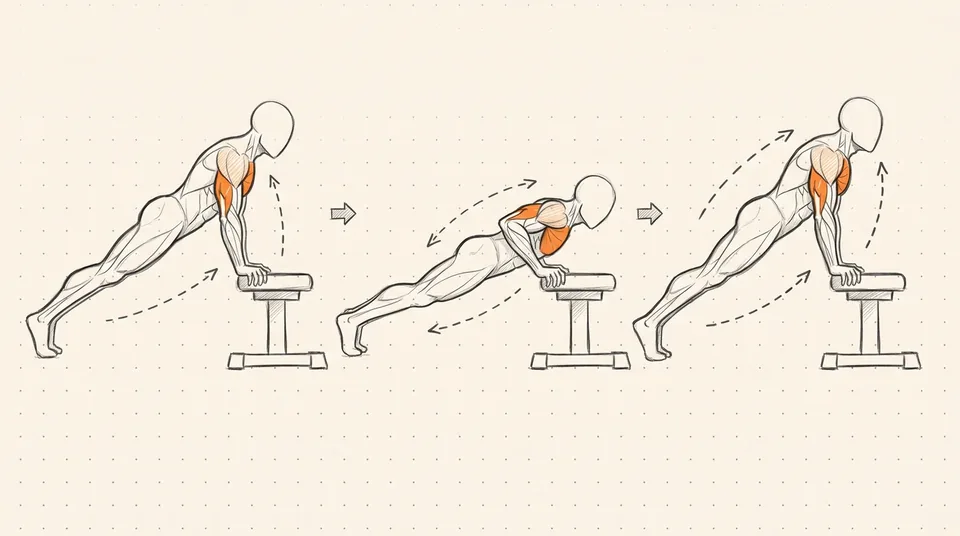 Illustration of Incline Push-Up