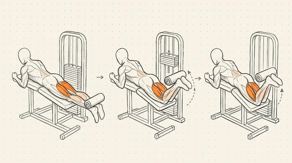 Illustration of Leg Curl