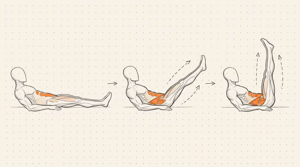 Illustration of Lying Leg Raise