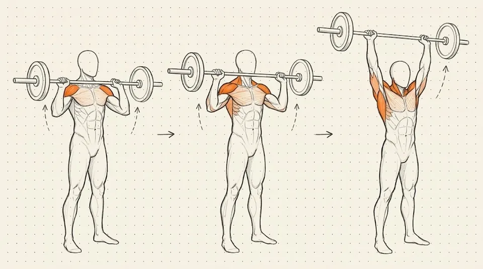 Illustration of Overhead Press