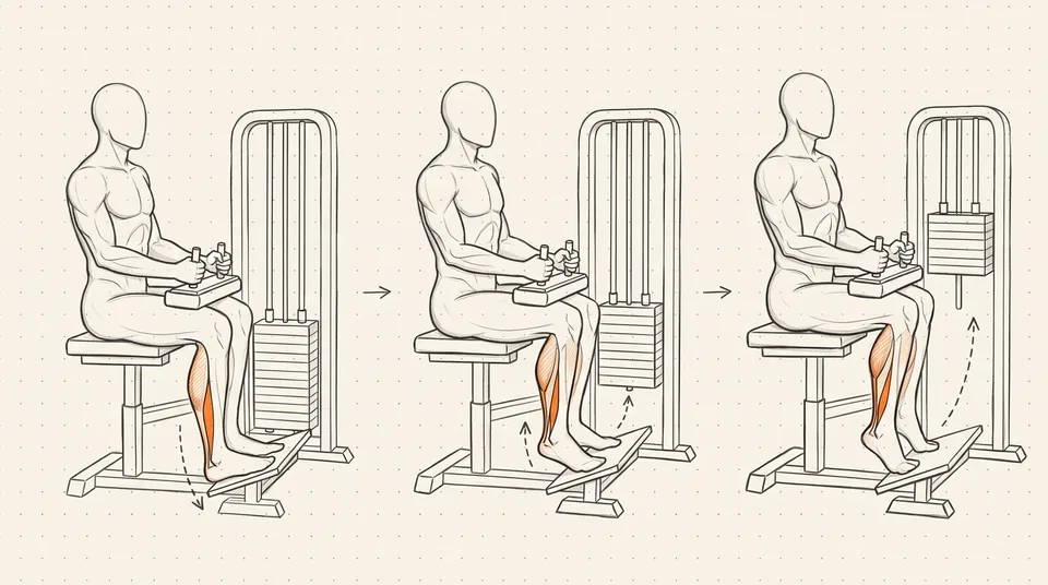 Illustration of Seated Calf Raise