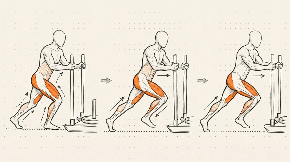 Illustration of Sled Push