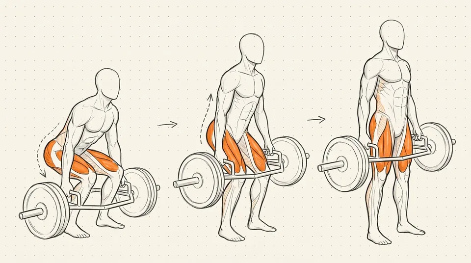 Illustration of Trap Bar Deadlift